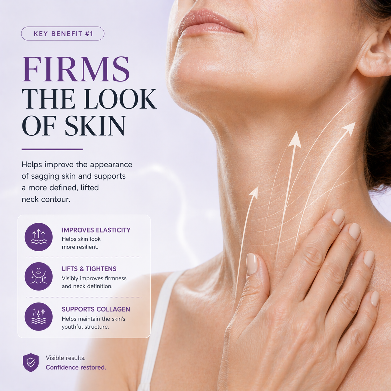 Calistaes™Five Rollers for All Around Massage,Neck Firming Cream,Collagen Neck Cream,Relieves Edema