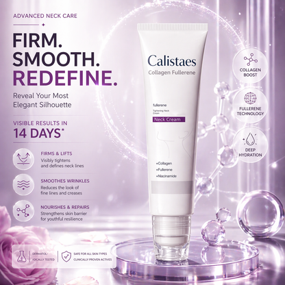 Calistaes™Five Rollers for All Around Massage,Neck Firming Cream,Collagen Neck Cream,Relieves Edema